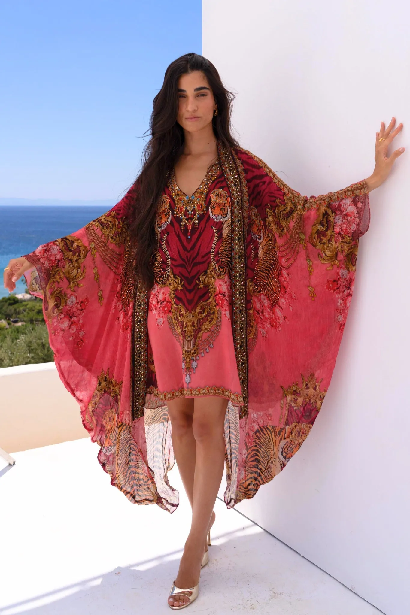 PINK TIGRESS MEDIUM CAPE sold by Czarina product image thumbnail 2