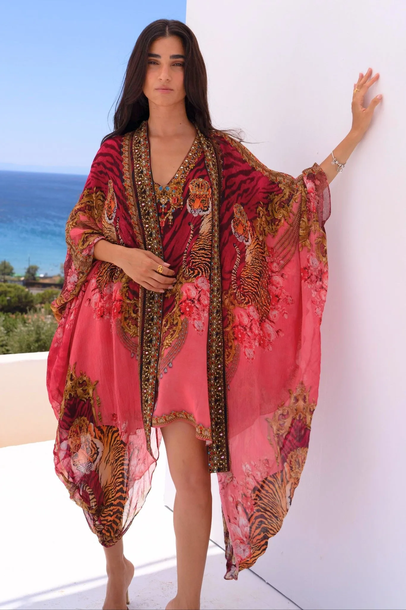 PINK TIGRESS MEDIUM CAPE sold by Czarina product image thumbnail 3