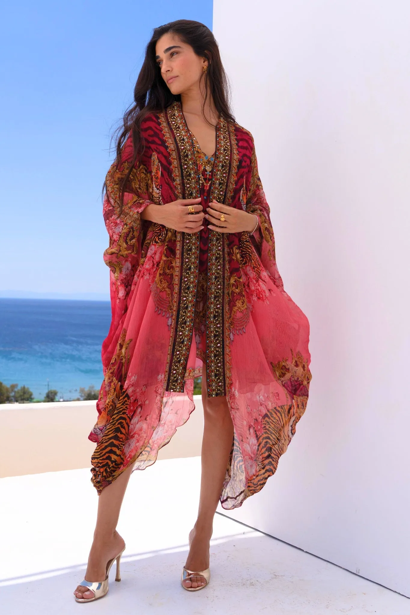 PINK TIGRESS MEDIUM CAPE sold by Czarina product image thumbnail 4