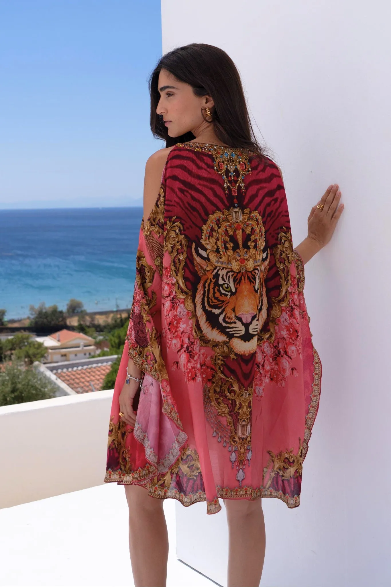 PINK TIGRESS KAFTAN DRESS sold by Czarina product image thumbnail 4