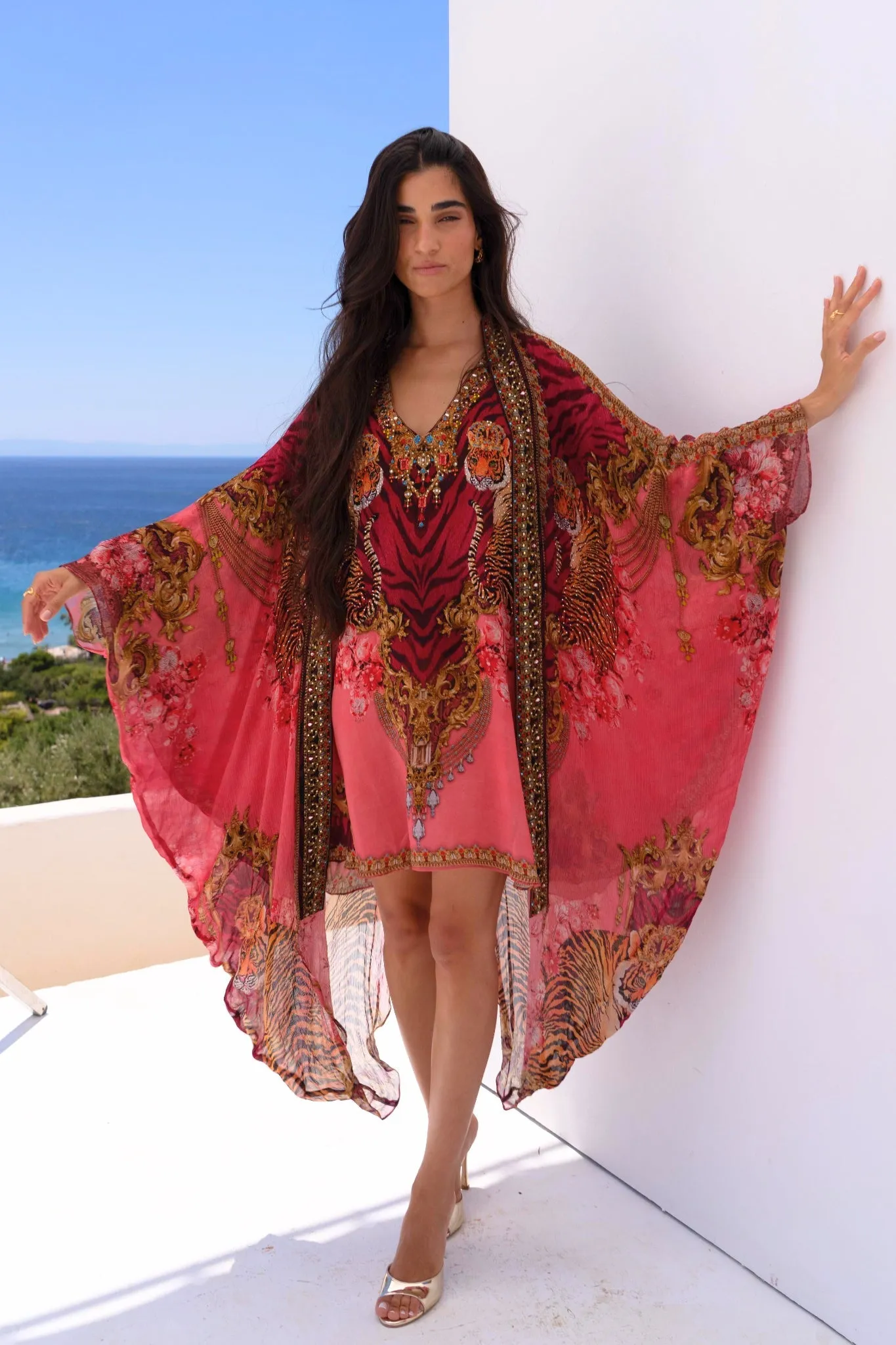 PINK TIGRESS KAFTAN DRESS sold by Czarina product image thumbnail 5