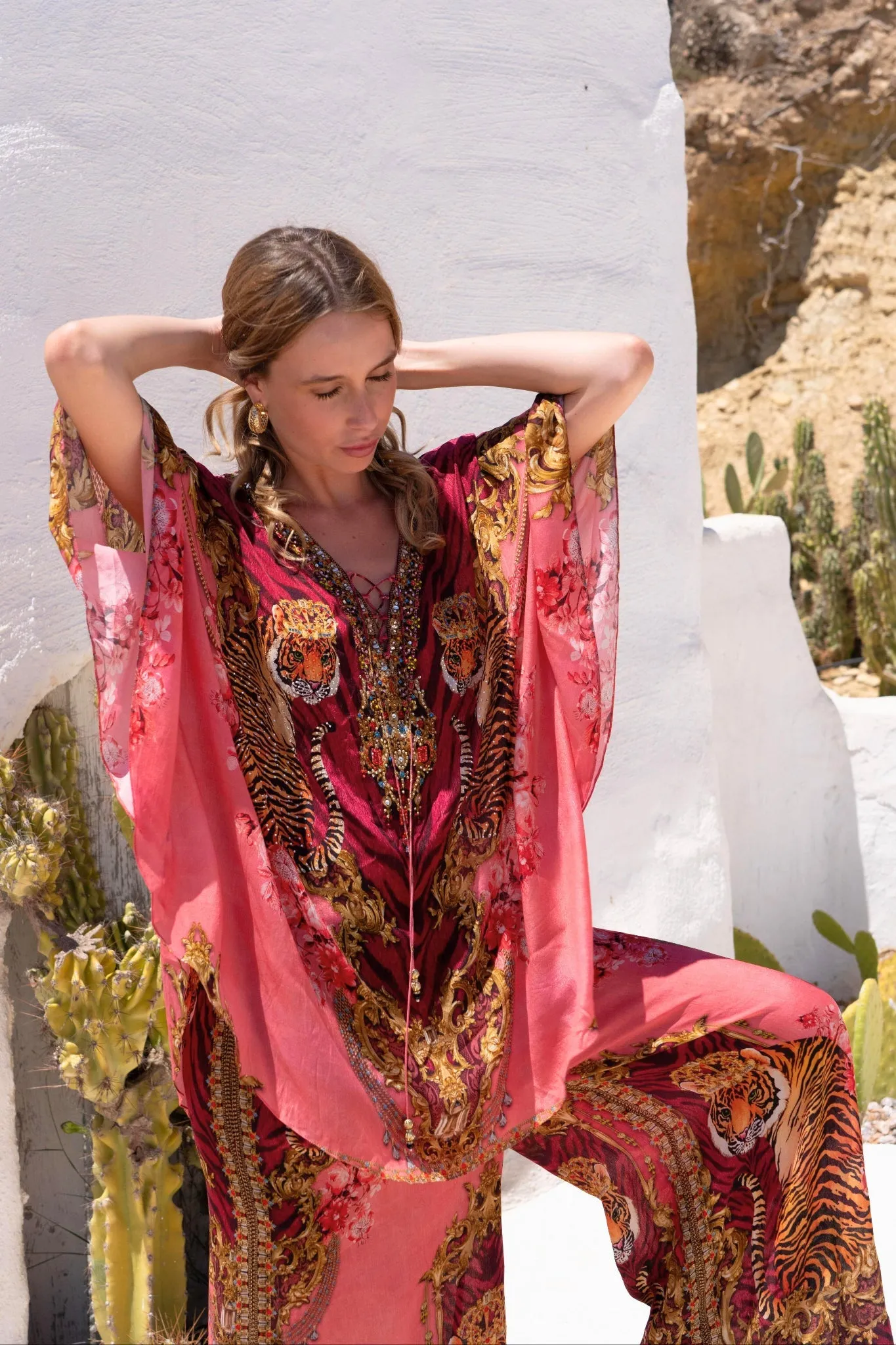 PINK TIGRESS BUTTERFLY TOP sold by Czarina product image thumbnail 2