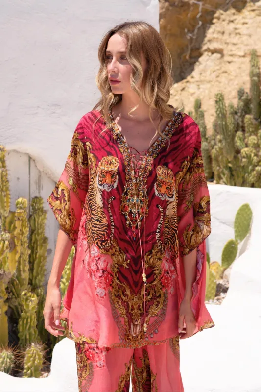 PINK TIGRESS BUTTERFLY TOP sold by Czarina