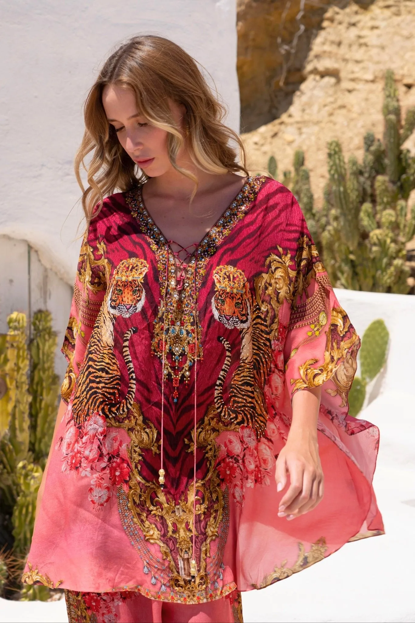 PINK TIGRESS BUTTERFLY TOP sold by Czarina product image thumbnail 3