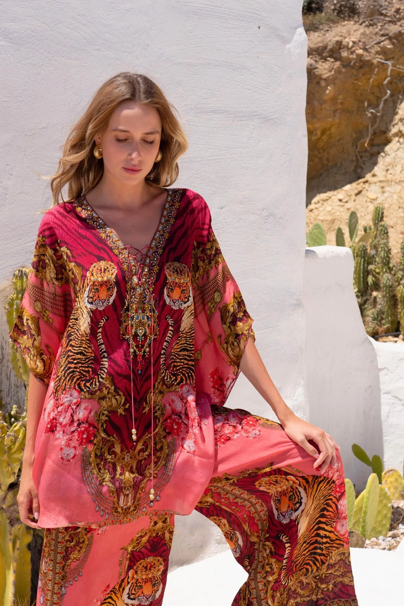 PINK TIGRESS BUTTERFLY TOP sold by Czarina product image thumbnail 4