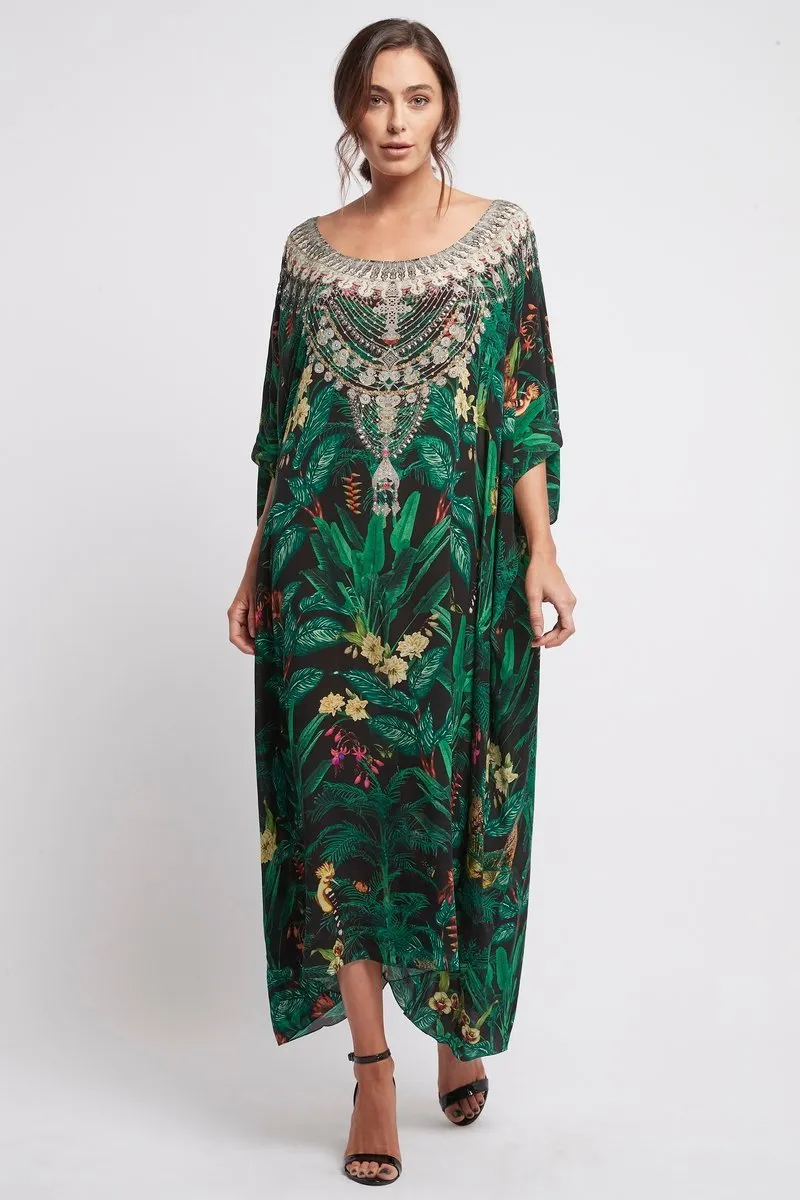 EMERALD QUEEN ROUND NECK KAFTAN sold by Czarina product image thumbnail 2
