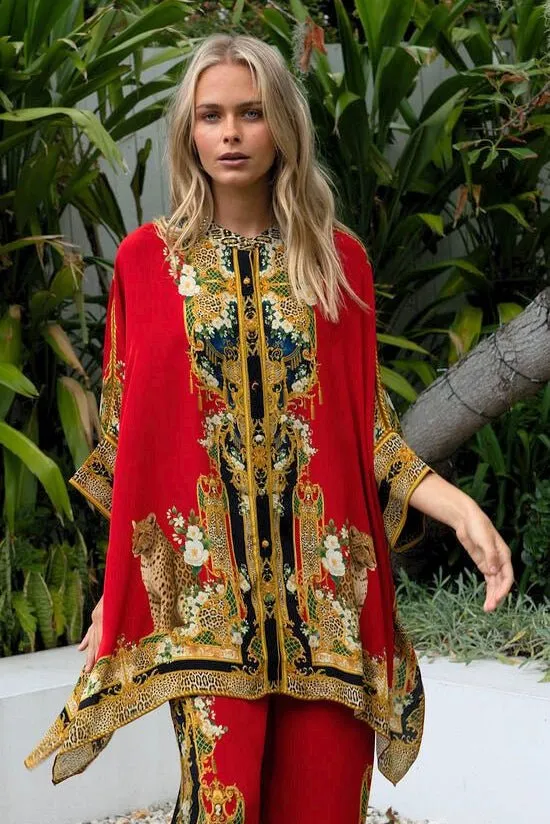 QUEEN OF THE WILD KAFTAN TOP W SLEEVES sold by Czarina product image thumbnail 5