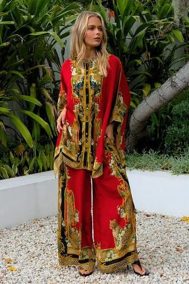 QUEEN OF THE WILD KAFTAN TOP W SLEEVES sold by Czarina product image thumbnail 2