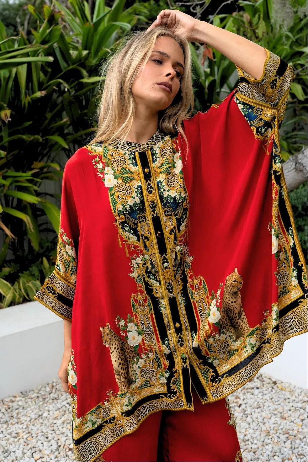 QUEEN OF THE WILD KAFTAN TOP W SLEEVES sold by Czarina product image thumbnail 3