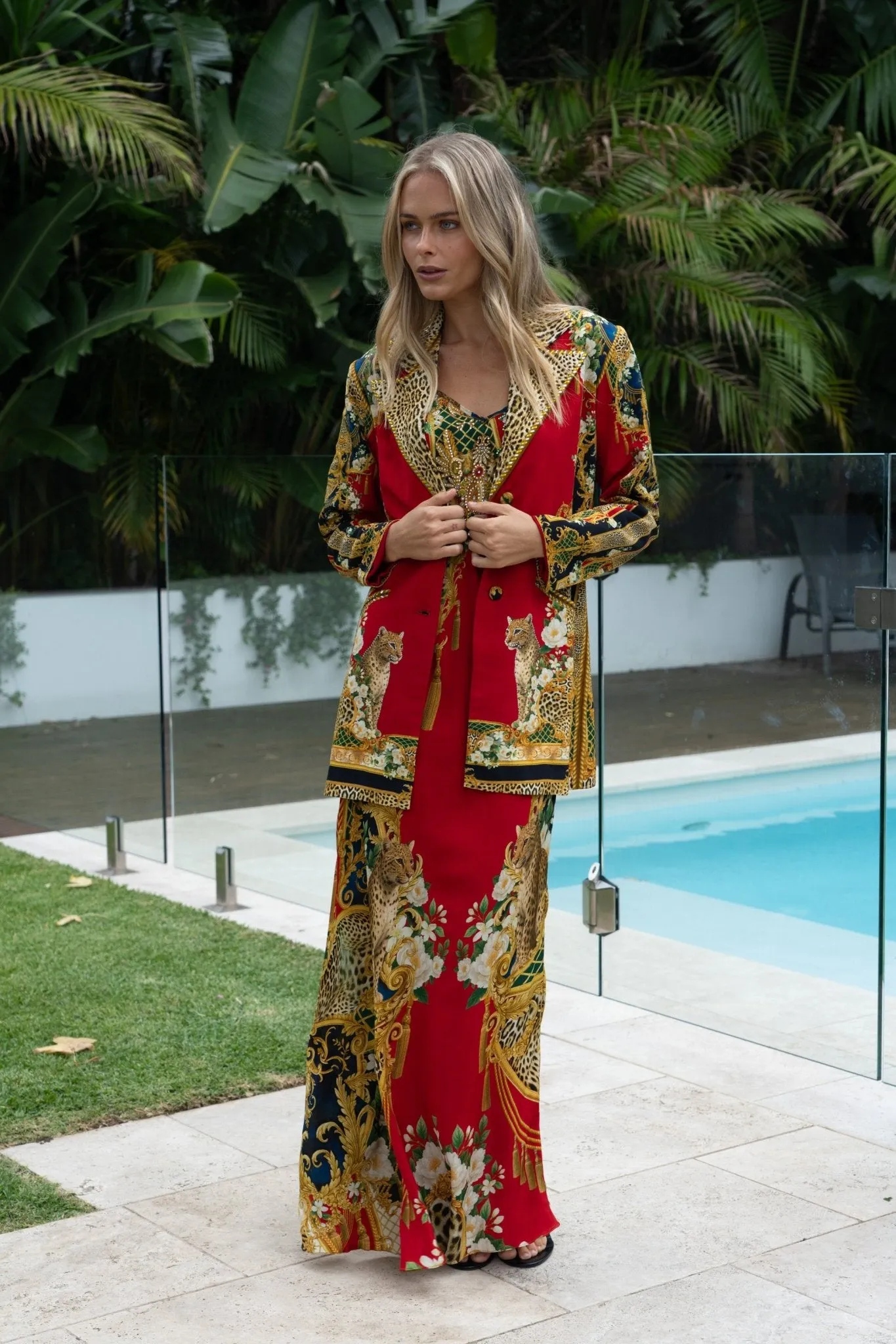 Queen Of The Wild Vn Slip Dress sold by Czarina product image thumbnail 3
