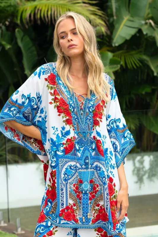 LOST IN AZURE BUTTERFLY TOP sold by Czarina