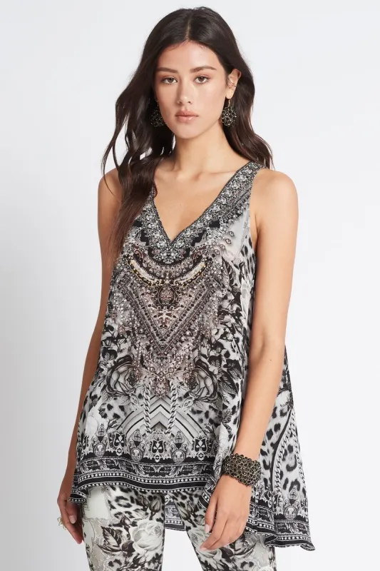 Wild At Heart V-Neck Tank Top sold by Czarina