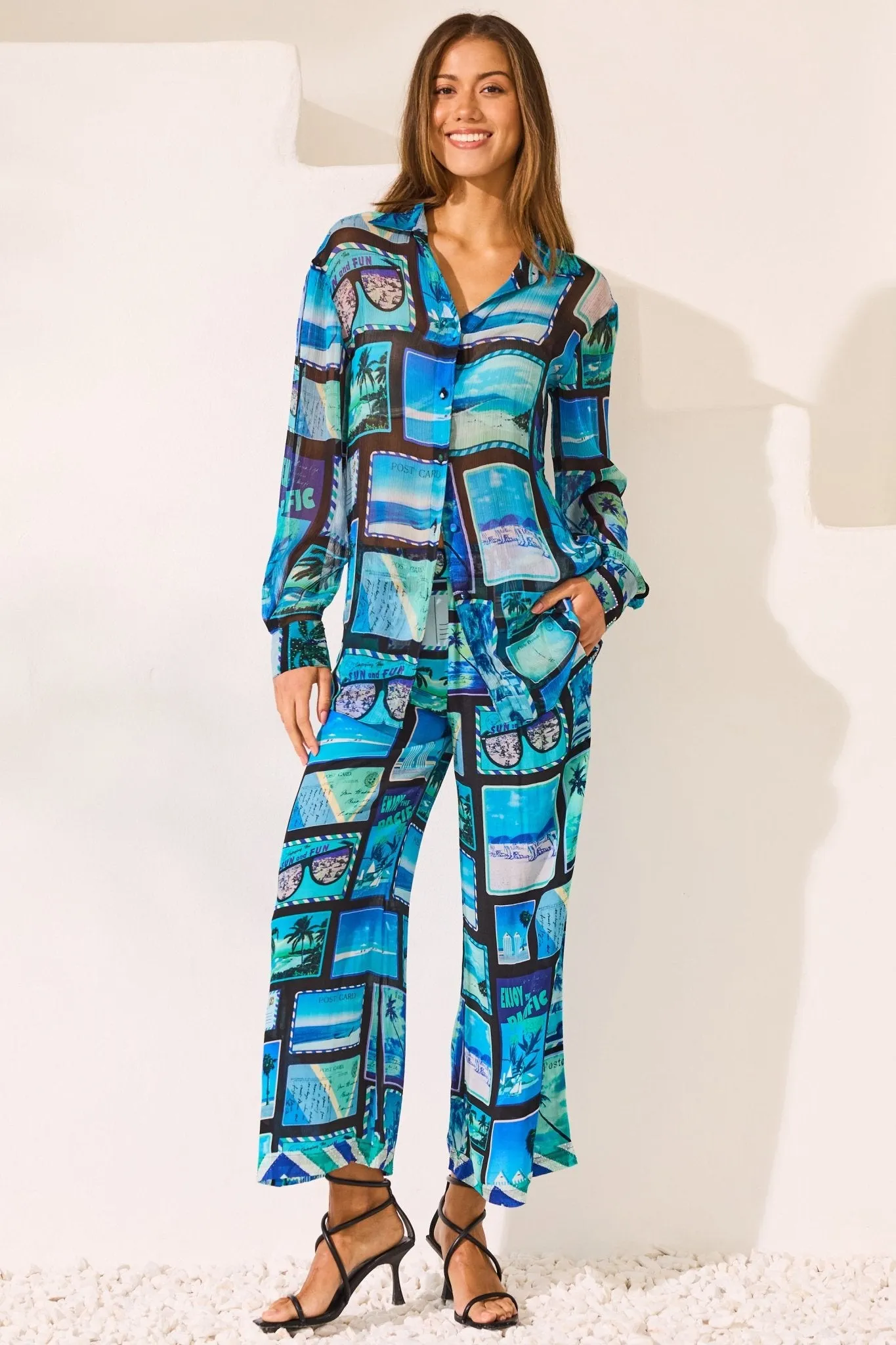 Postcards Palazzo Pants sold by Czarina product image thumbnail 2