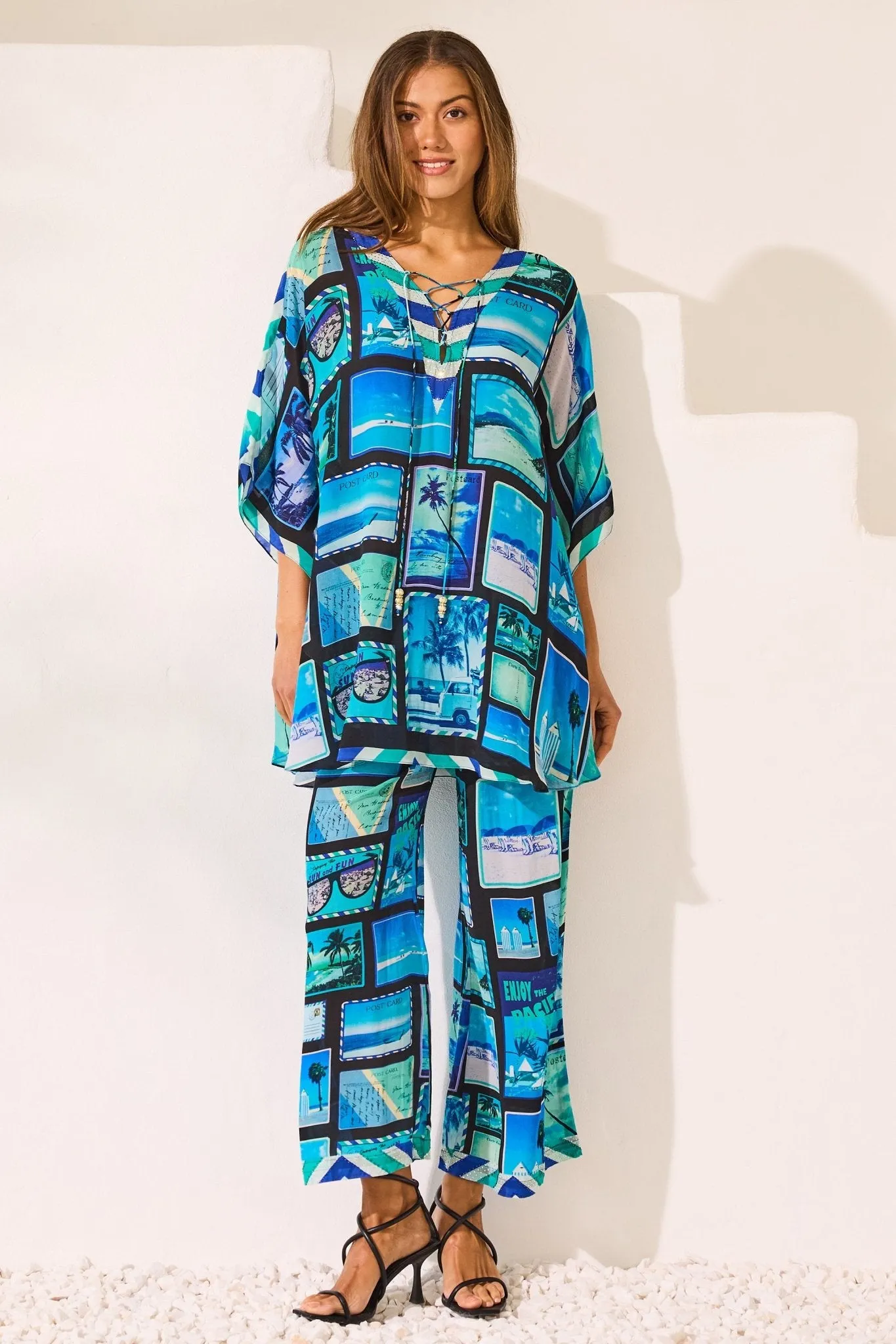 Postcards Palazzo Pants sold by Czarina