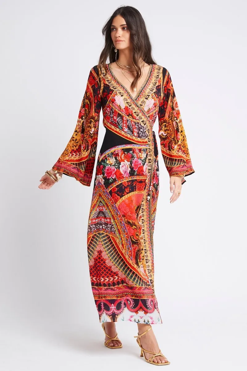 SHE WAS POWERFUL WRAP DRESS sold by Czarina product image thumbnail 2