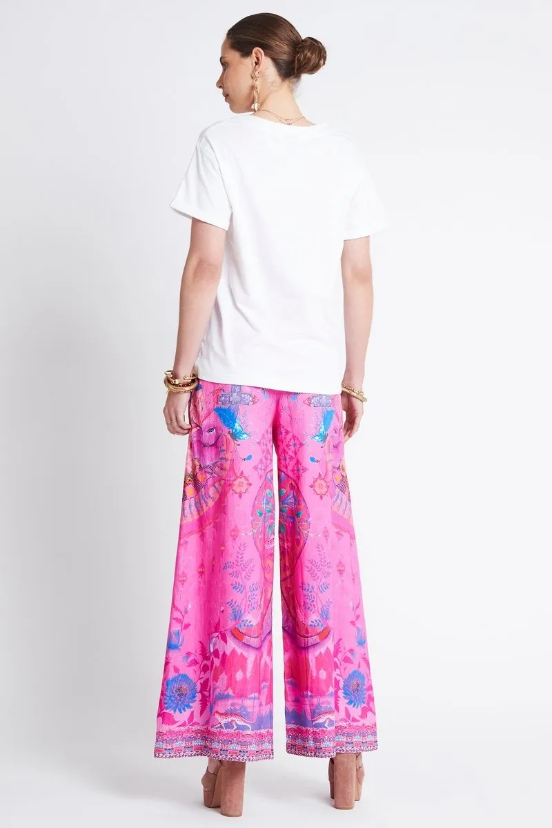 PINK FEELING WIDE-LEG PANTS sold by Czarina product image thumbnail 2