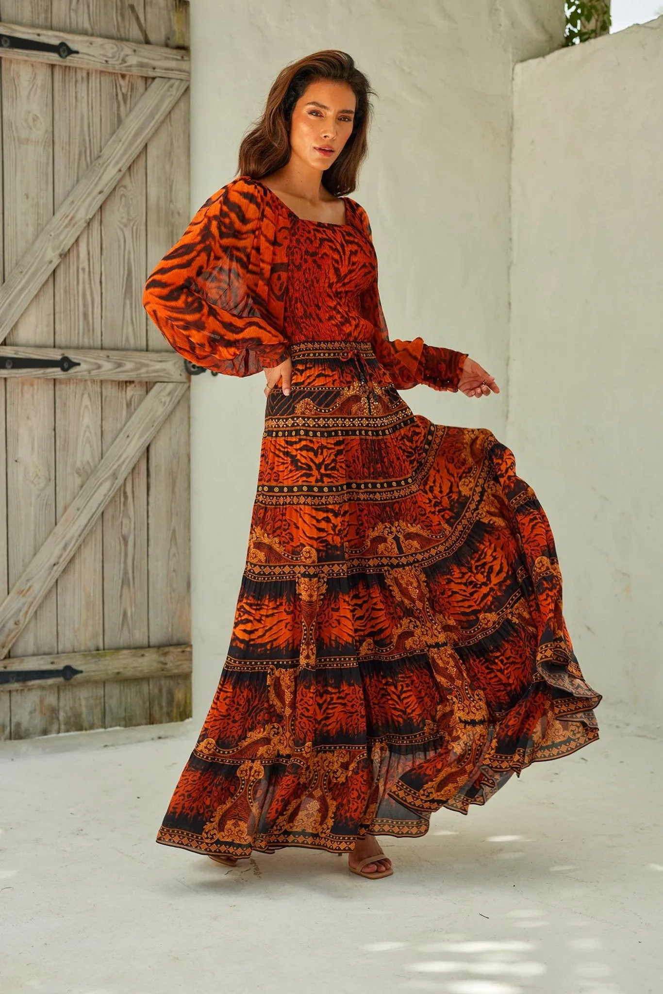 TIGRESS MAXI SKIRT sold by Czarina