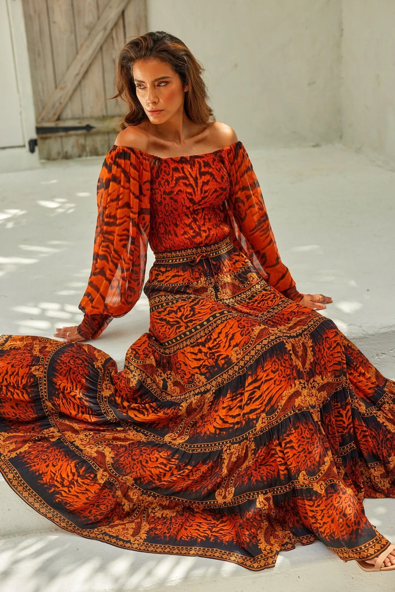 TIGRESS MAXI SKIRT sold by Czarina product image thumbnail 3