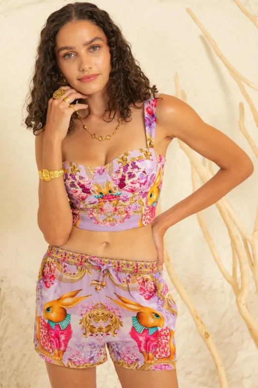 Lavender Hops Bustier Top sold by Czarina
