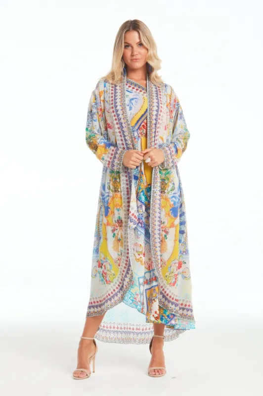 Love In Santorini Long Jacket sold by Czarina