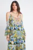 SUMMER BLUES COLD-SHOULDER FRILL TOP sold by Czarina