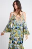 SUMMER BLUES COLD-SHOULDER FRILL TOP sold by Czarina