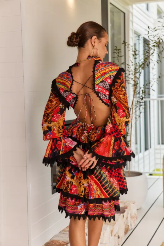 SHE WAS POWERFUL MINI COCKTAIL DRESS made by Czarina