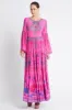 PINK FEELING ROUND-NECK MAXI DRESS sold by Czarina
