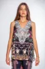 Enchanted V-Neck Tank Top sold by Czarina