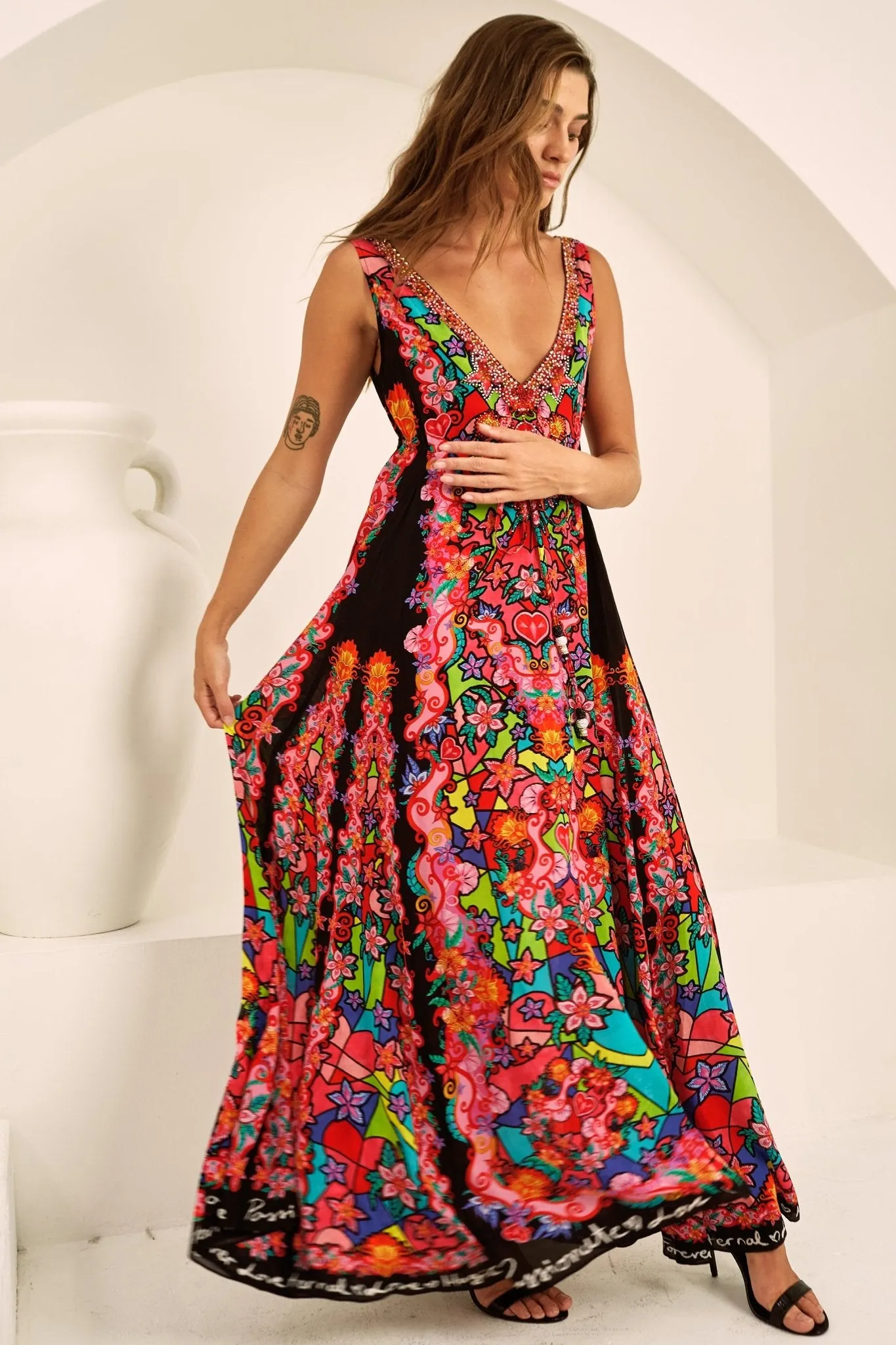 DREAMY CUPID MAXI DRESS sold by Czarina product image thumbnail 3