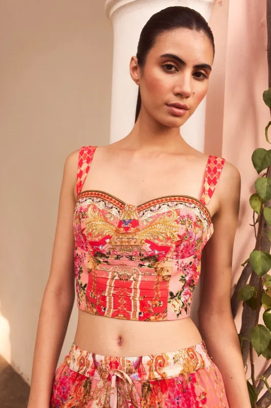 PINK CASTLE BUSTIER TOP sold by Czarina