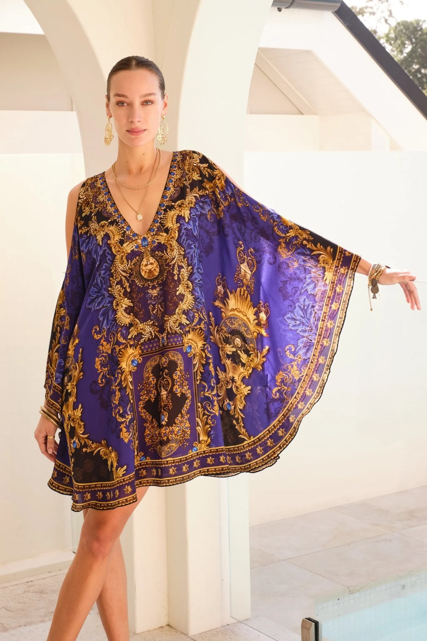 MIDNIGHT BLUE KAFTAN DRESS sold by Czarina product image thumbnail 2
