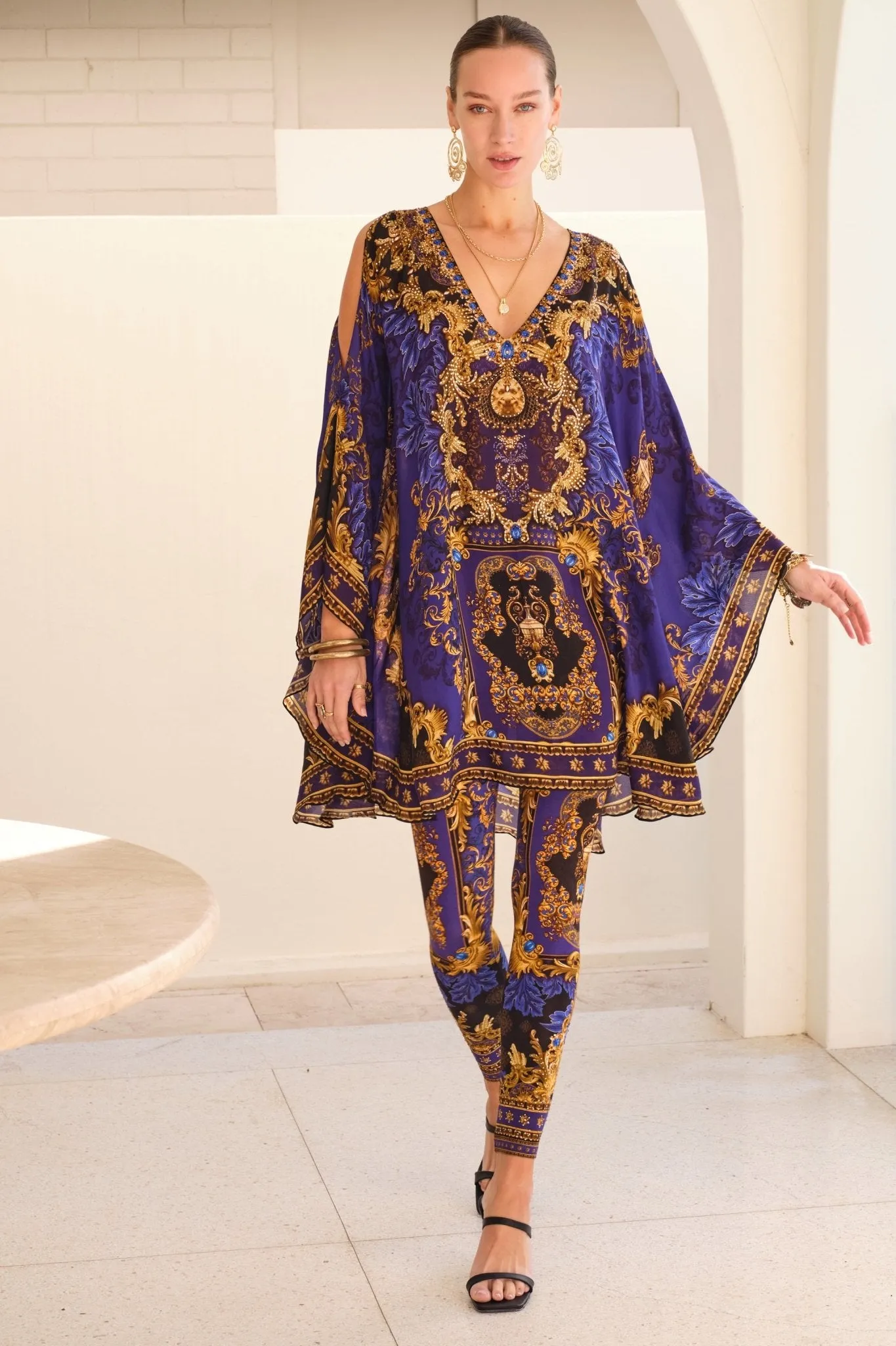MIDNIGHT BLUE KAFTAN DRESS sold by Czarina product image thumbnail 4