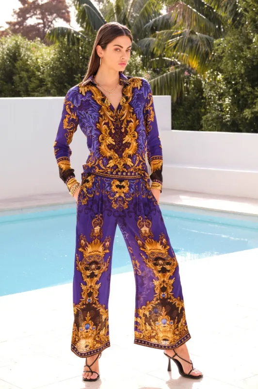 MIDNIGHT BLUE PALAZZO PANTS sold by Czarina
