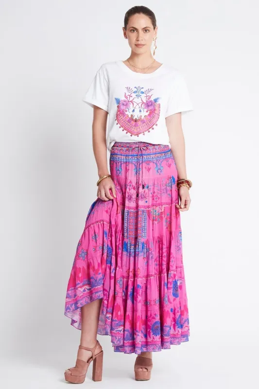 PINK FEELING MAXI SKIRT sold by Czarina