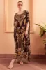 GOLDEN GIRL ROUND NECK LONG KAFTAN sold by Czarina