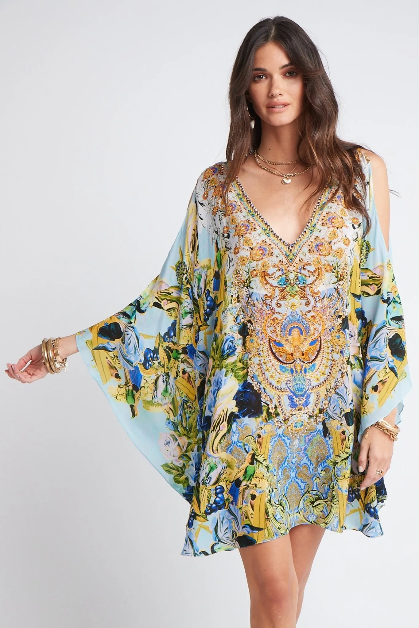 SUMMER BLUES KAFTAN DRESS sold by Czarina