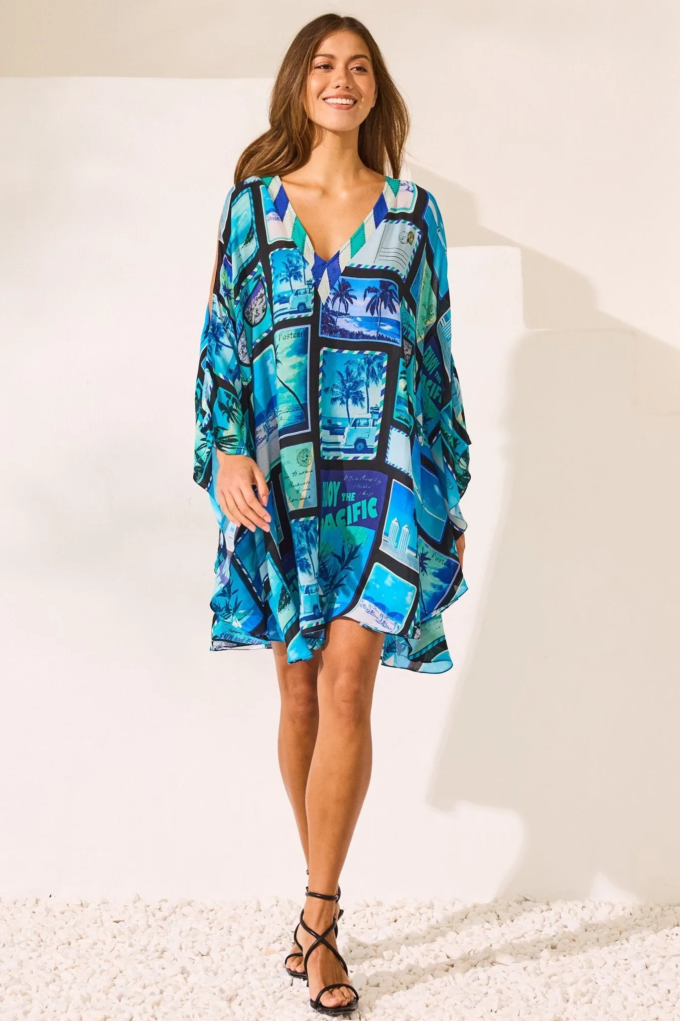 Postcards Kaftan Dress sold by Czarina product image thumbnail 2