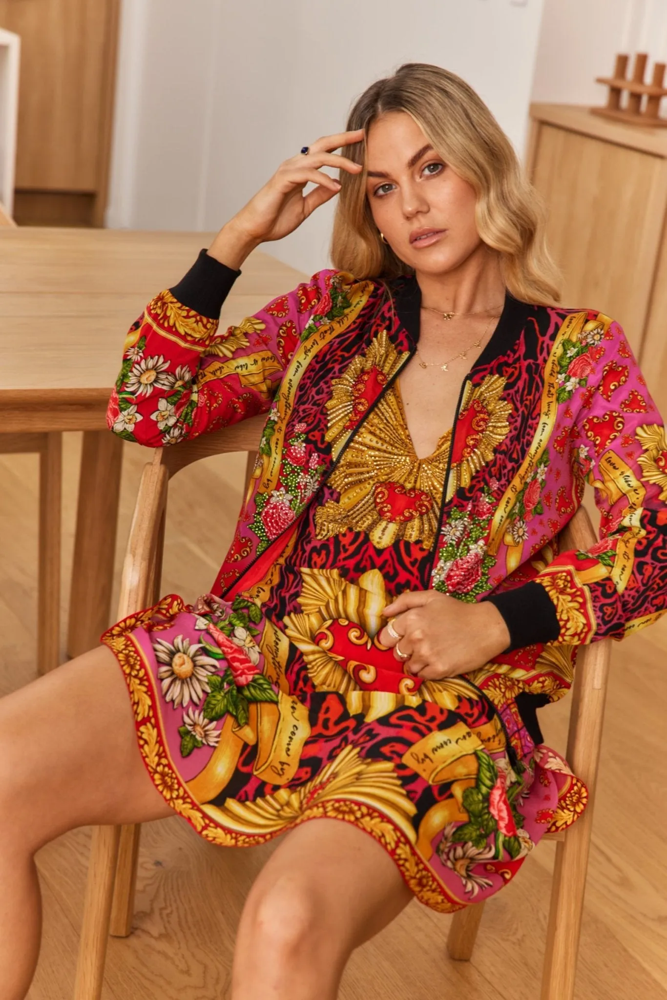 LOVE YOU FOREVER BOMBER JACKET sold by Czarina product image thumbnail 4