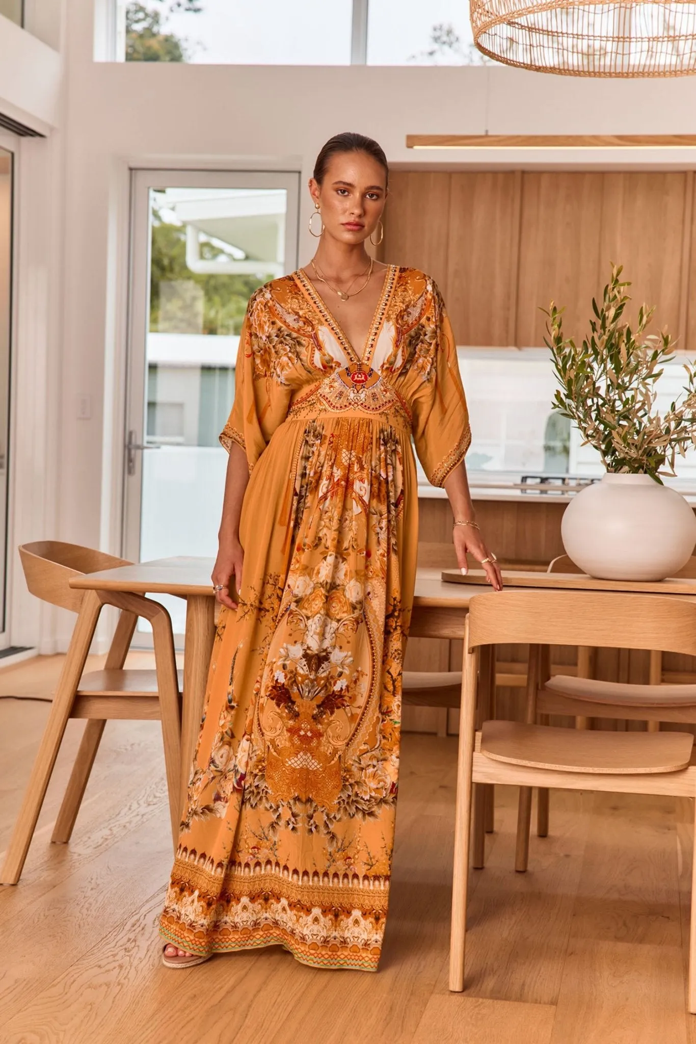 YOU ARE MY SUNSHINE MAXI DRESS W FITTED WAIST sold by Czarina