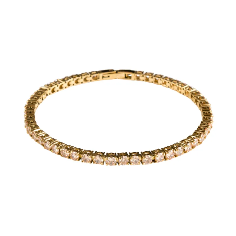 TENNIS BRACELET 3 MM CHAMPAGNE sold by DARK Department