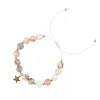 STONE BEAD BRACELET 8 MM ROSE & GREYS sold by DARK Department