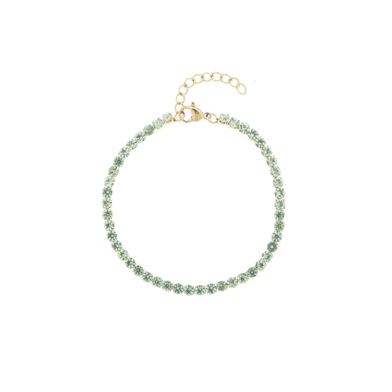 TENNIS CHAIN BRACELET 3 MM ARMY sold by DARK Department