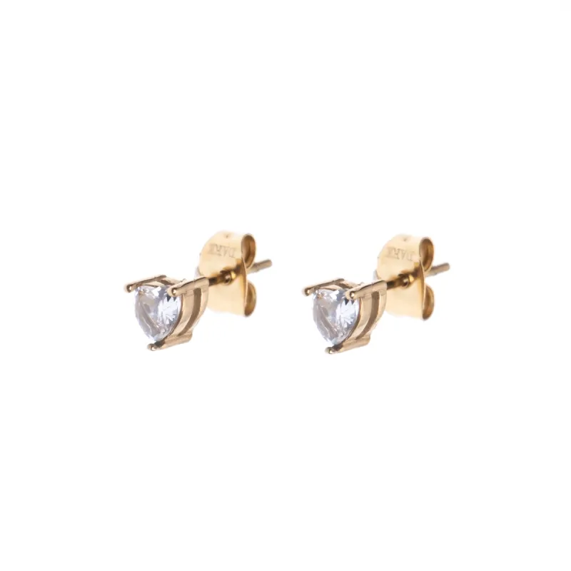 CRYSTAL HEART STUD sold by DARK Department