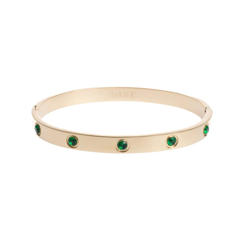BIG DOT BANGLE GREEN sold by DARK Department