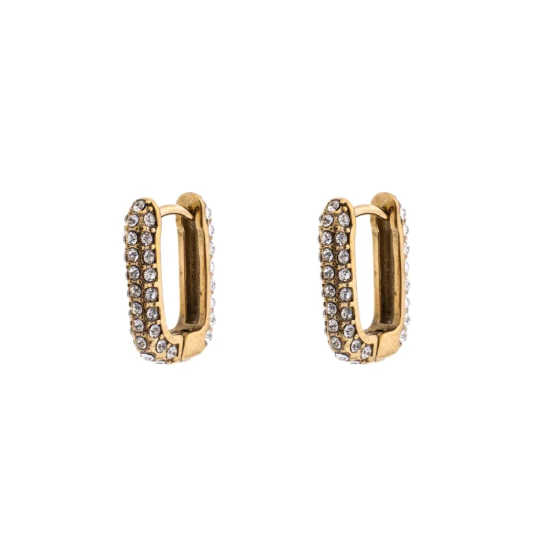 FULL BLING SQUARE HOOPS sold by DARK Department
