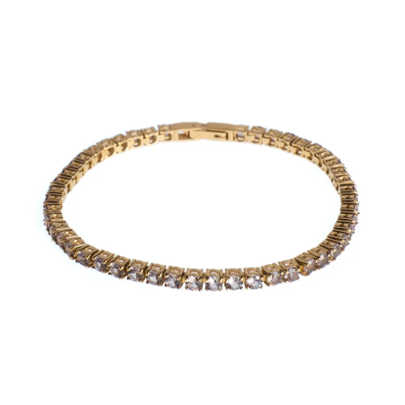 TENNIS BRACELET 3 MM DARK GREY sold by DARK Department