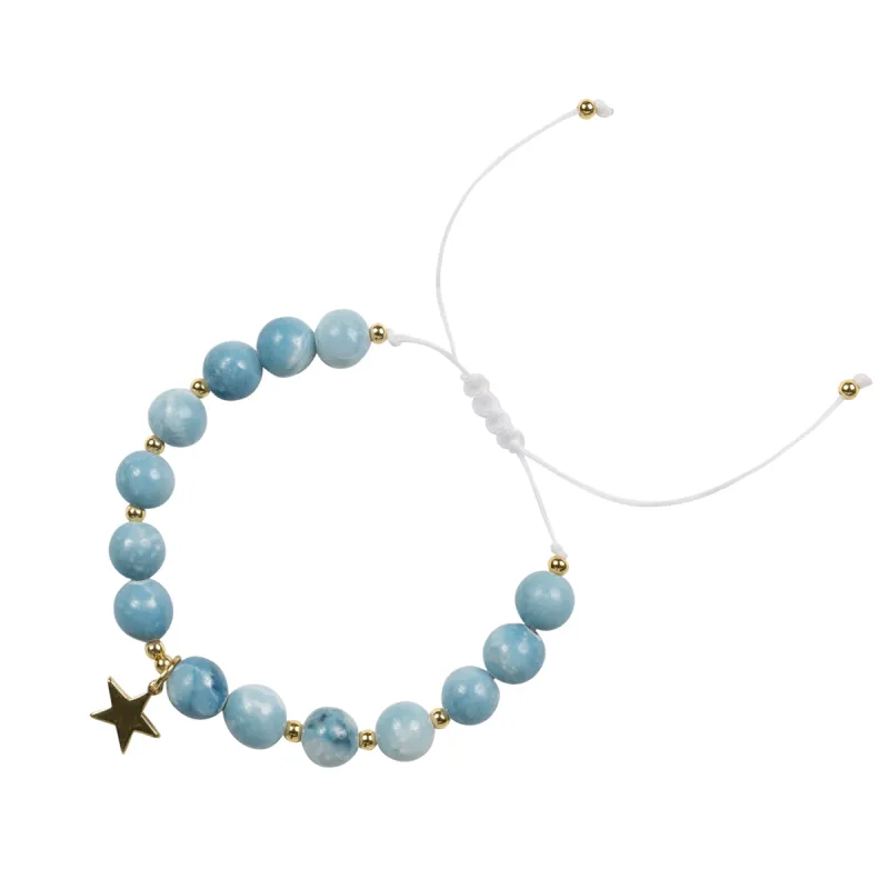 STONE BEAD BRACELET 8 MM TURQUOISE sold by DARK Department