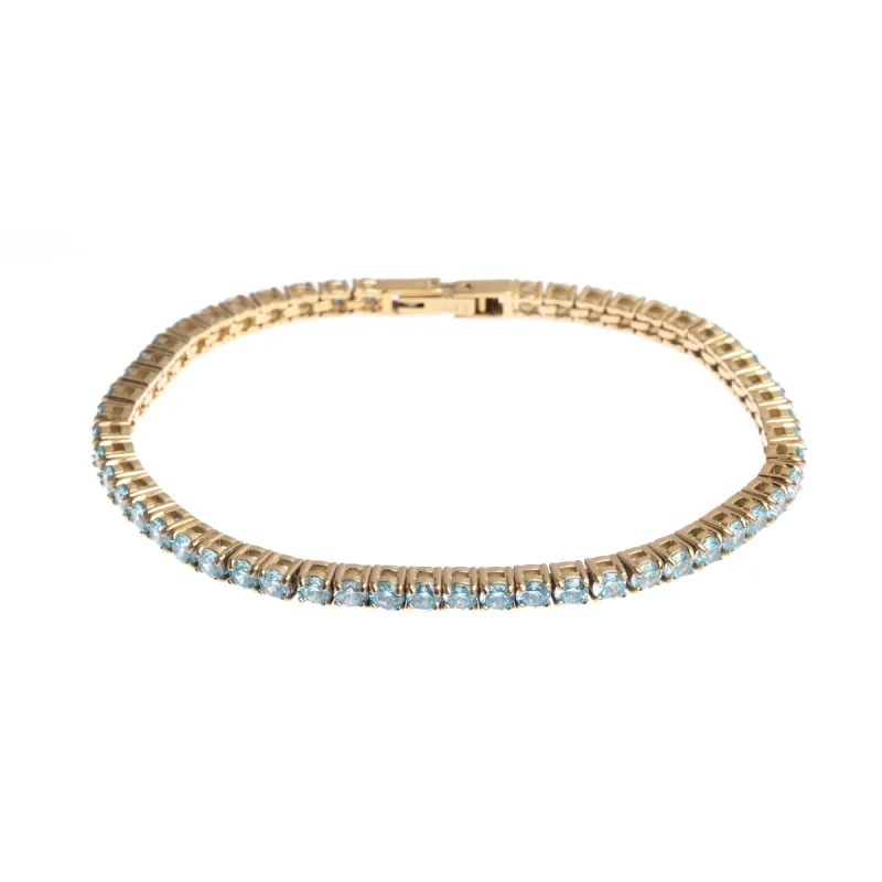 TENNIS BRACELET 3 MM OCEAN sold by DARK Department