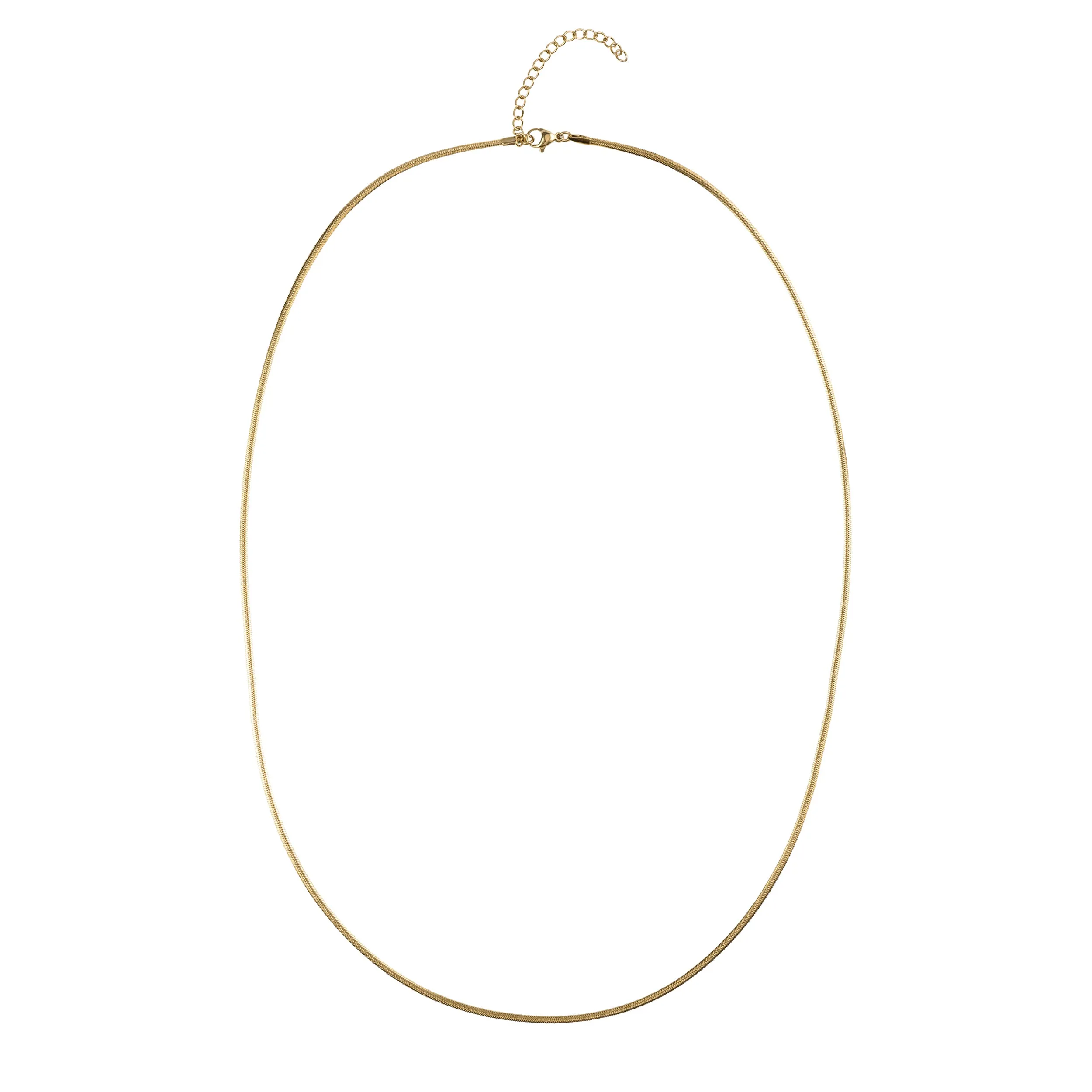 SNAKE CHAIN NECKLACE EXTRA THIN GOLD 65 CM sold by DARK Department
